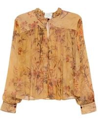 forte_forte - Floral-Print Ruffled Blouse - Lyst