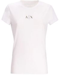 ARMANI EXCHANGE - Logo-Embellished Cotton T-Shirt - Lyst