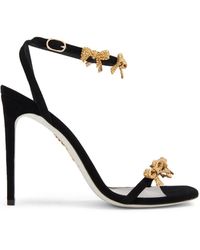 Rene Caovilla - 105mm Bow-detailing Leather Sandals - Lyst