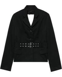 VAQUERA - Open-back Belted Blazer - Lyst