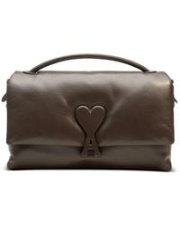 Ami Paris - Voulez-Vous Appliqué-Logo Shoulder Bag - Lyst