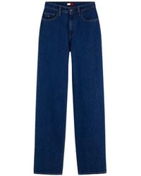 Tommy Hilfiger - Logo-Patch Straight-Leg Jeans - Lyst