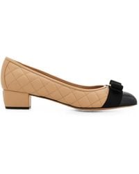 Ferragamo - Vara Leather Pumps - Lyst