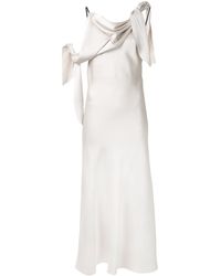 Christopher Esber Asymmetrische Avondjurk - Metallic