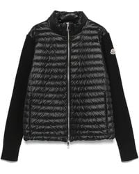 Moncler - Knitted-Sleeve Padded Jacket - Lyst