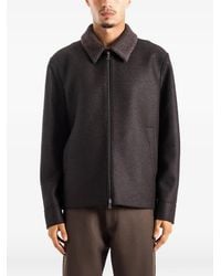 Harris Wharf London - Golf Bouclé-Collar Pressed-Wool Jacket - Lyst