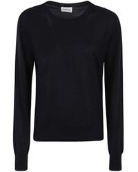 P.A.R.O.S.H. - Fine-Knit Crew-Neck Sweater - Lyst