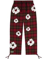 DENIM TEARS - Wreath Checked Trousers - Lyst