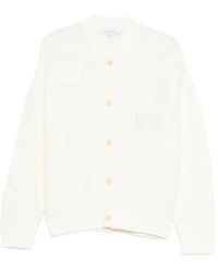 Maison Kitsuné - Cardigan À Logo Brodé - Lyst