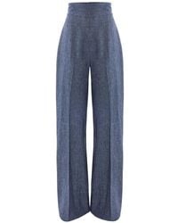 Carolina Herrera - Diane Wide-Leg Trousers - Lyst