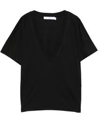 IRO - Camiseta Con Cuello En V - Lyst