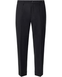 Michael Coal - Pleated Turn-Up Trousers - Lyst
