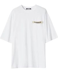 Jacquemus - Silk And Nylon Knit T-Shirt - Lyst
