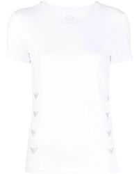 EA7 - Solid Cotton-Modal T-Shirt - Lyst