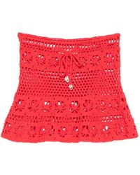 TERRY PUESTO - Crochet-Knit Skirt - Lyst