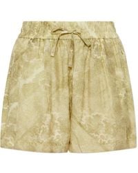 AllSaints - Isla Paisley-Print Shorts - Lyst