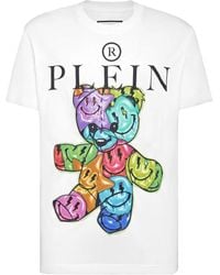 Philipp Plein - T-Shirt En Coton À Imprimé Graphique - Lyst