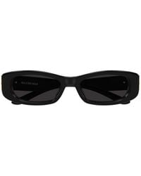 Balenciaga - Cosmo Bb-Logo Oval-Frame Sunglasses - Lyst