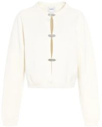 Barrie - Gem-Embellished Cashmere Cardigan - Lyst
