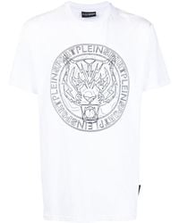 Philipp Plein - T-Shirt mit Tiger-Print - Lyst