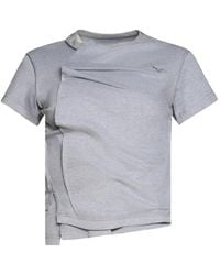 Natasha Zinko - Layered-Effect Asymmetric T-Shirt - Lyst