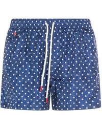 Kiton - Polka-Dot Swim Shorts - Lyst