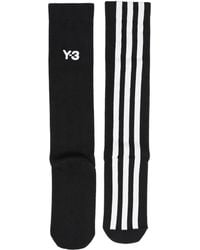 Y-3 - 3-Stripe Logo Socks - Lyst