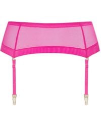 Maison Close - Corps À Corps Neon Sheer Garter Belt - Lyst