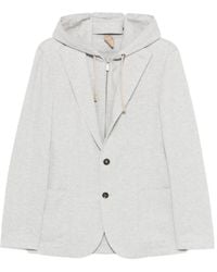 Eleventy - Blazer con capucha y botones - Lyst