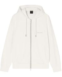 Emporio Armani - Logo-Patch Zip-Up Hoodie - Lyst