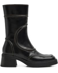 Miista - Malene Panelled Leather Boots - Lyst