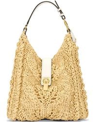Ermanno Scervino - Natural Raffia Shoulder Bag - Lyst
