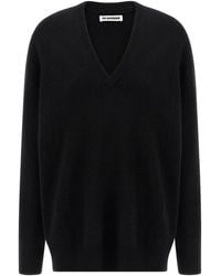 Jil Sander - Jersey Con Cuello En V - Lyst