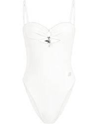 Blumarine - Maillot De Bain À Découpe Et Pendentif Dauphin - Lyst