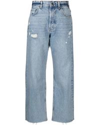 Anine Bing - Mid-Rise Straight-Leg Denim Jeans - Lyst