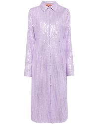 Stine Goya - Sonja Sequin-Embellished Shirtdress - Lyst