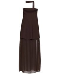 Gestuz - Gzraya Sheer-Panel Strapless Maxi Dress - Lyst