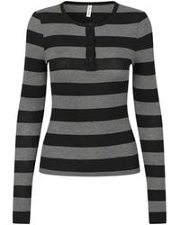 Samsøe & Samsøe - Striped Long-Sleeve Top - Lyst