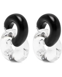 Monies - Havana Interlocking-Hoop Earrings - Lyst