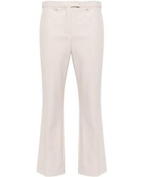 Max Mara - Pressed-crease Cropped Trousers - Lyst