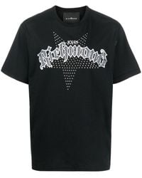 John Richmond - T-shirt en coton à logo imprimé - Lyst