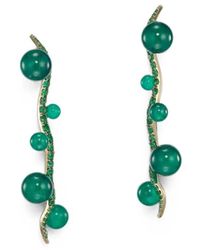 Anabela Chan - Emerald Blades Of Grass Earrings - Lyst
