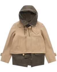 Sacai - Jacke Mit Gestepptem Kragen - Lyst