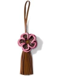 Miu Miu - Leather And Raffia-Effect Yarn Trick - Lyst