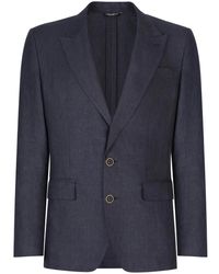 Dolce & Gabbana - Linen Sicilia-Fit Jacket - Lyst