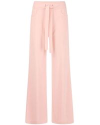 Marc Cain - Belted Wide-Leg Trousers - Lyst
