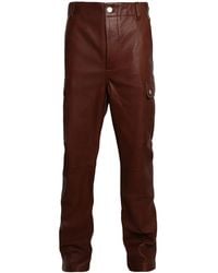 Amiri - Flared Leather Cargo Pants - Lyst