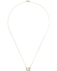 Charlotte Chesnais - 18K Letter U Diamond Necklace - Lyst