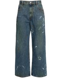 Helmut Lang - Vaqueros con efecto pintado - Lyst