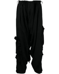 Yohji Yamamoto - Wide-Leg Cotton Trousers - Lyst